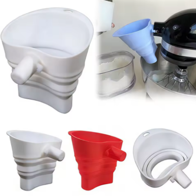 Kitchen Aid Baking Mixer - 1/3 piezas de embudo de silicona