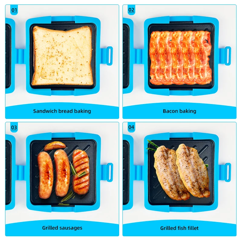 Juego de 3 tostadoras de sándw - Kitchen Baking Set reseña y precio