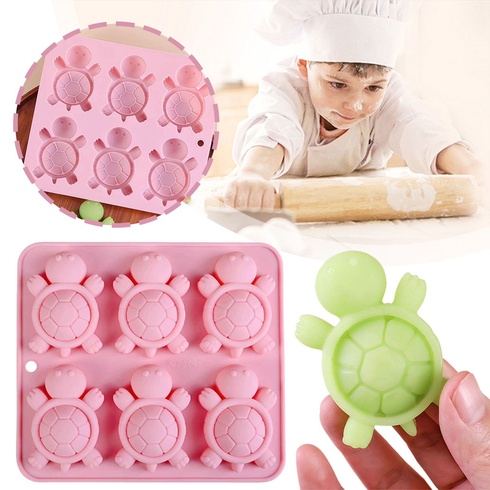 Tortugas Bandeja de hielo Tort - Kitchen Baking Supplies reseña y precio