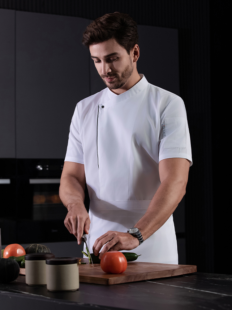 Camisa blanca y negra para coc - Kitchen Baker reseña y precio