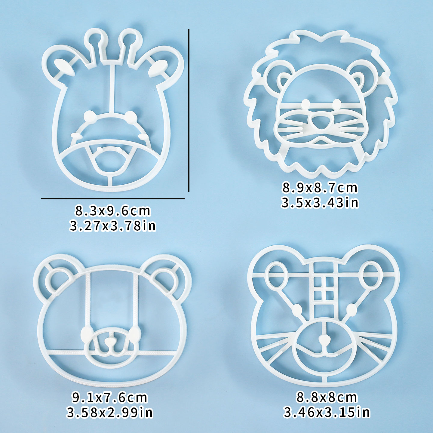 Juego de 4 Cortadores de Galle - Kitchen Baking Set reseña y precio