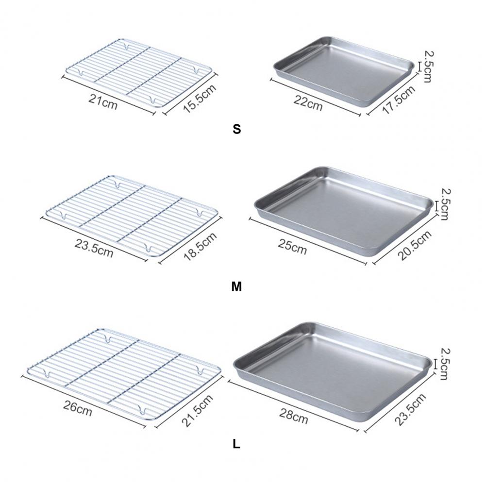 Juego de rejilla para horno de - Kitchen Baking Tray Rack reseña y precio