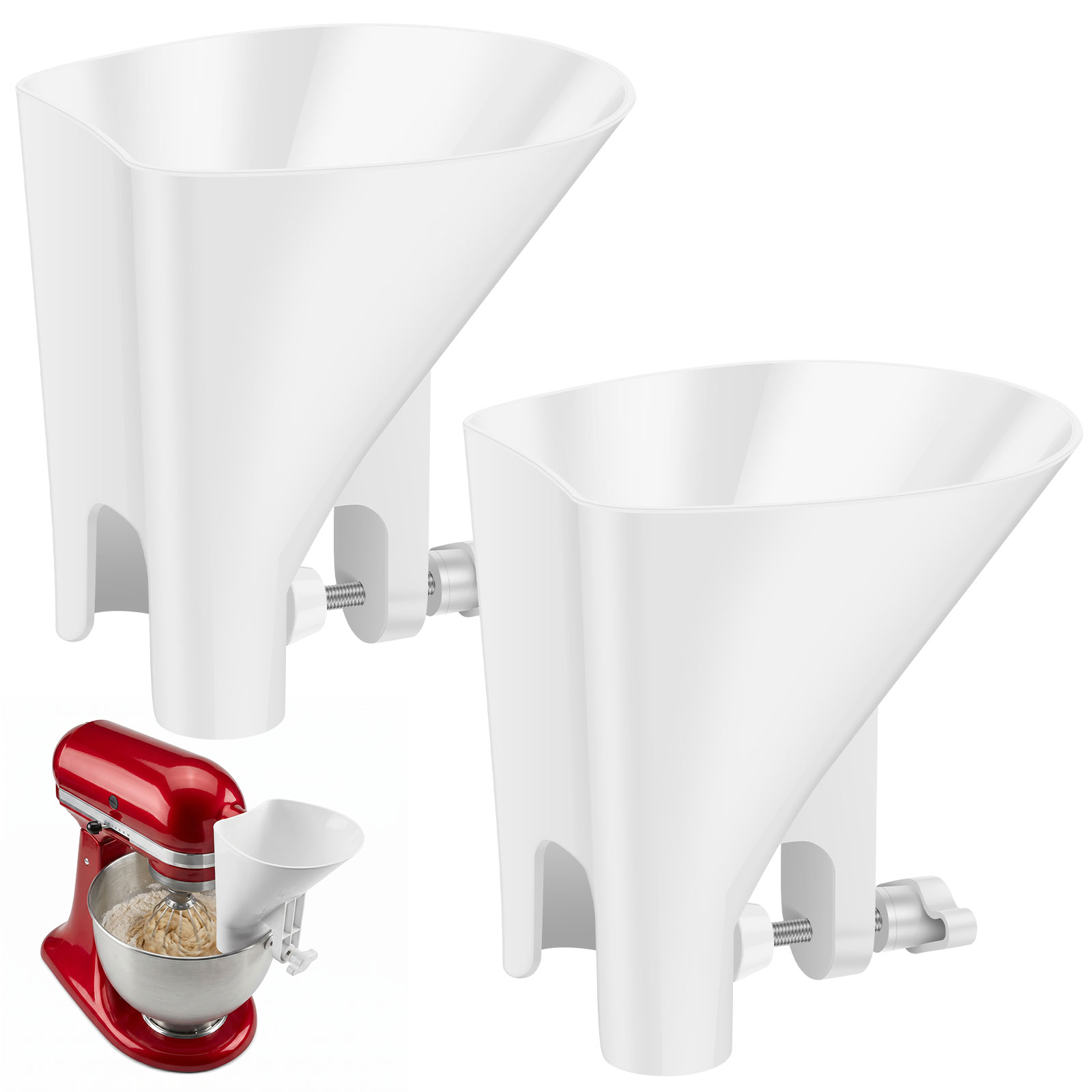 Embudo de Harina Antiderrames  - Kitchen Aid Baking Mixer reseña y precio
