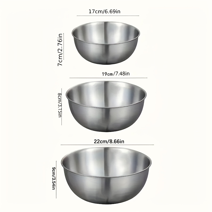 Juego de 3 tazones para ensala - Kitchen Baking Set reseña y precio