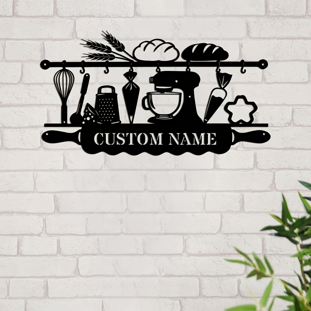 Arte de Pared de Hierro Person - Kitchen Baking Area reseña y precio