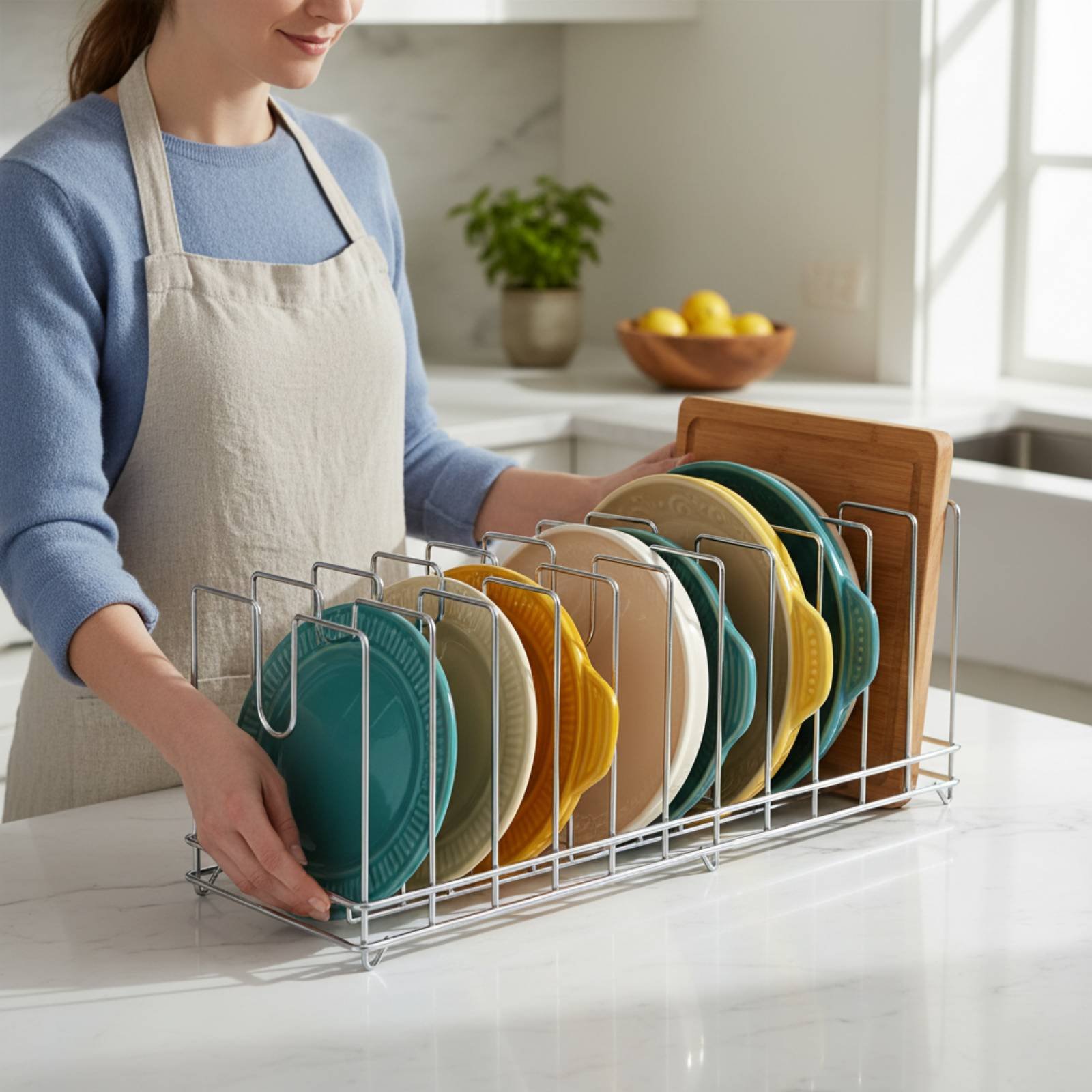 Estante para Bandejas de Pizza - Kitchen Baking Tray Rack reseña y precio