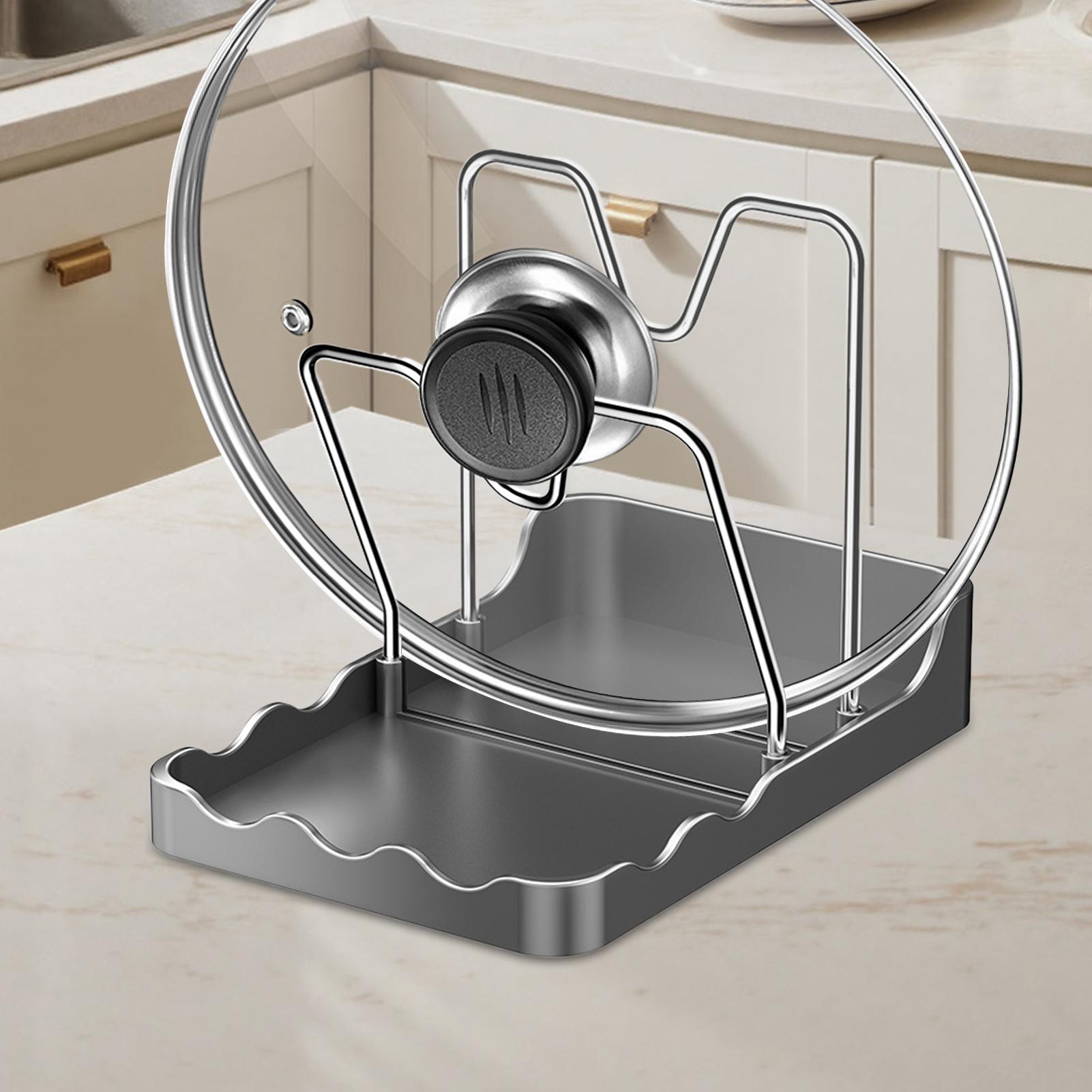 Organizador de tapas de ollas, - Kitchen Baking Tray Rack reseña y precio