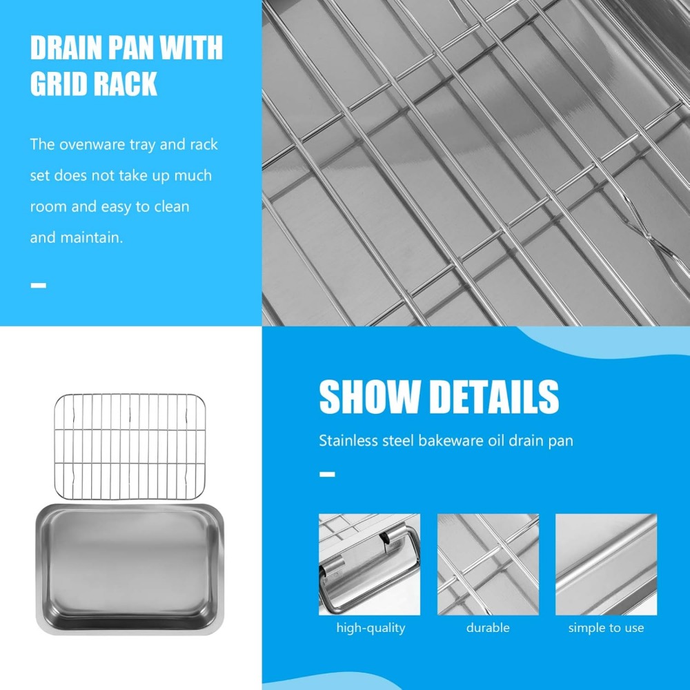 Lata de acero inoxidable para  - Kitchen Baking Tray Rack reseña y precio